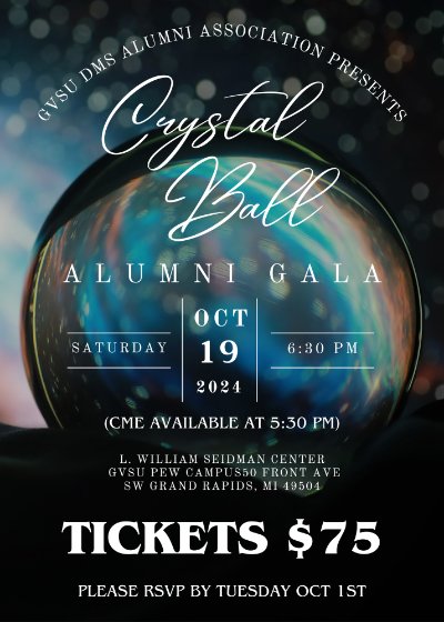 Crystal Ball Alumni Gala Tickets $75